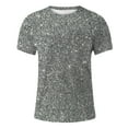 thumbnail image 2 of kpoplk Men's Shirts Casual Cotton Shirts Solid Color Short Sleeve Shirts Summer Plus Size(Clear,S), 2 of 4