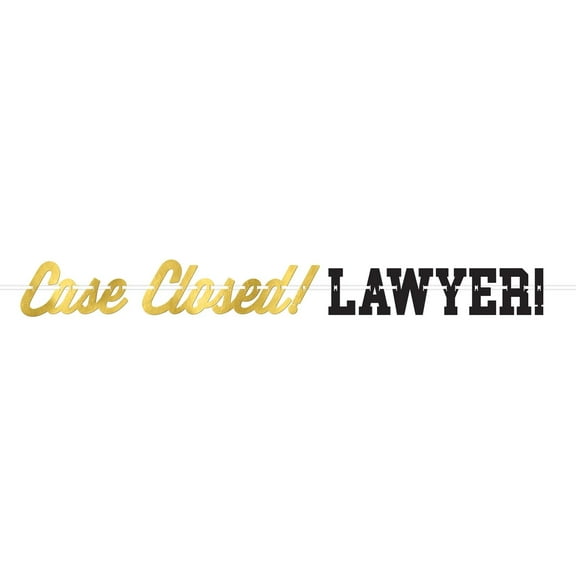 Law School Grad Ribbon Letter Banner, 1ct
