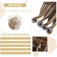 thumbnail image 5 of SEGO Micro Loop Real Thick Human Hair Extensions 100 Strands Invisible Micro Ring Beads Remy Thick Hair, 5 of 8