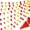 Red Orange Yellow, variant on 100 Ft Blue Dark Blue and White String Flags Pennant Banner Hanging DIY Triangle Bunting Blank Banners for Grand Opening,60 Flags