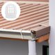 thumbnail image 4 of 2 protectores de canalones de PVC para bajantes de lluvia de plástico, malla de protección para desagües de balcones exteriores., 4 of 6
