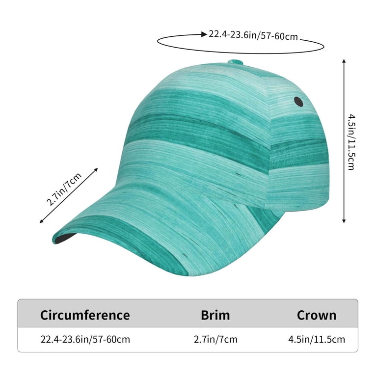 Lsque Teal Turquoise Baseball Cap Trucker Low Profile Hat  display picture 3