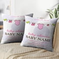 thumbnail image 3 of LALILO Throw Pillow Covers Baby Shower Invitation With Flying Cushion Cover 18" x 18", 2 Pack, 3 of 6