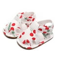 thumbnail image 4 of Weebloom Baby Boy Girl Sandals, Toddler Shoes Soft Sole Non- Toddler Floor Shoes Fruit Cherry Print Sandals Cute 0-3 Months, 4 of 4