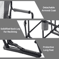 thumbnail image 3 of LIFERECORD Outdoor Rocker Camping Chair, Portable Folding Rocking Chair,Waterproof Cup Holder, Mesh Back for Patio Beach Sports Events, 3 of 9