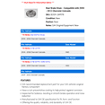 thumbnail image 2 of Rear Brake Drum - Compatible with 2004 - 2012 Chevy Colorado 2005 2006 2007 2008 2009 2010 2011, 2 of 2
