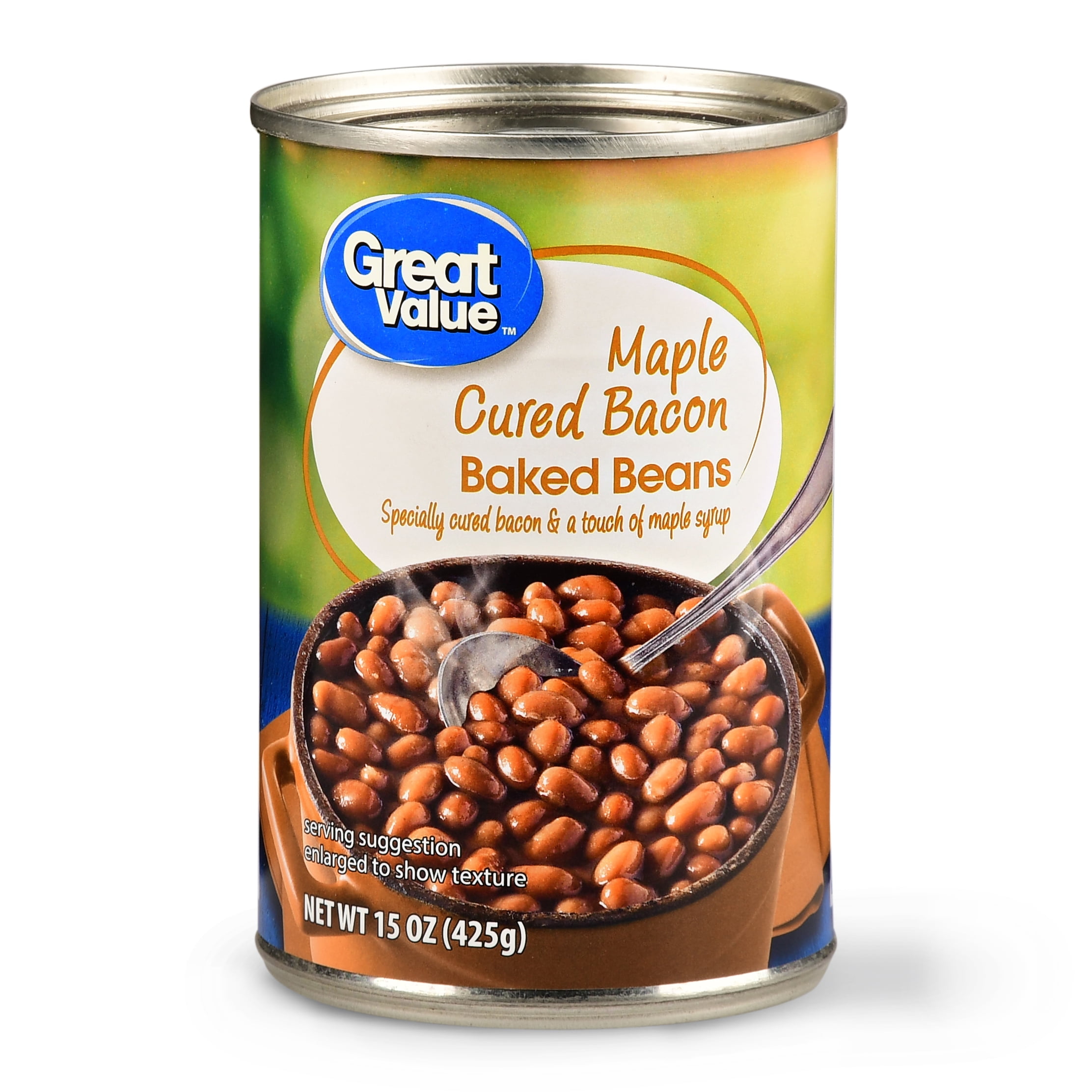 Great Value Maple Cured Bacon Baked Beans, 15 Oz