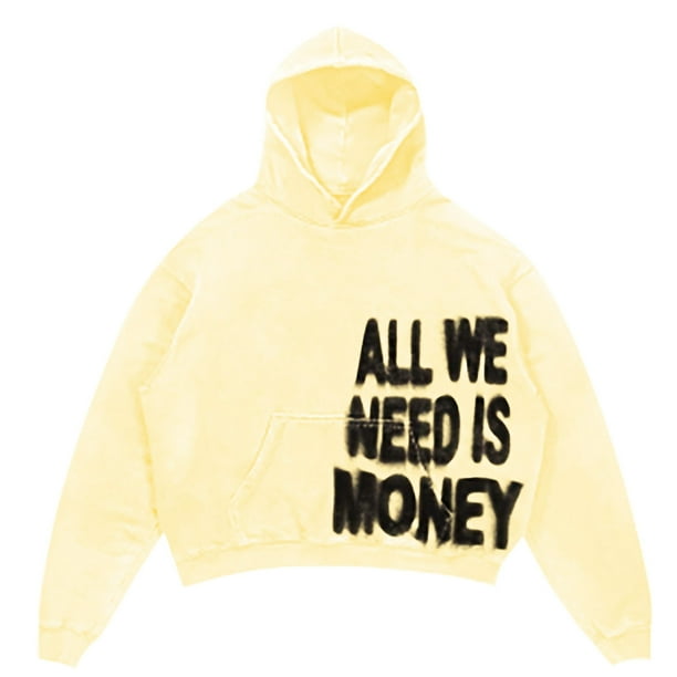 WILLBEST Sudaderas De Hombre Sudadera Colorida para Hombre Sudadera con Capucha De Gran Tamaño con Estampado De Letras Hop Sudadera con Capucha Gótica Holgada Informal Chica