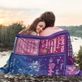 thumbnail image 4 of Gifts for Girlfriend from Boyfriend, Girlfriend Gifts Blanket 60"x50", Girlfriend Birthday Gifts, Best Girlfriend Gifts Ideas for Valentine's Day Mothers Day Christmas, to My Girlfriend Throw Blankets, 4 of 6
