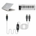 thumbnail image 5 of USB to MIDI Cable Converter 2 in 1 PC to Synthesizer Music Studio Keyboard Interface Wire Plug Controller Adapter Cord 16 Channels Supports Computer Laptop Windows, 5 of 6