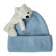 thumbnail image 1 of Gorro de invierno térmico, grueso, informal, suave y moderno, accesorio para disfraces de cosplay. Gorro de nieve. Azul claro, 1 of 9
