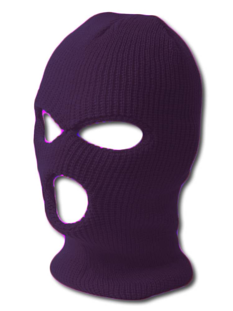 TopHeadwear's 3 Hole Face Ski Mask, Purple