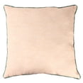 thumbnail image 5 of Jordan Manufacturing 20" x 20" Green and Coral Palm Leaves Square Reversible Decorative Throw Pillow with Welt, 5 of 7