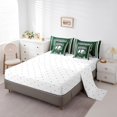 thumbnail image 3 of Erosebridal Rugby Print Bedding Queen Size,Stripes Sport Bedding Sets Queen Size,Football Gaming Decor,Reversible,Super Cozy,7pcs, 3 of 5