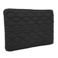 2024 Center Console Armrest Seat Box Cushion Cover Black Wave Texture