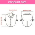 thumbnail image 3 of MEICHEN Women's Solid Color Detachable False Collar with Decoration Adjustable Tie Mock Neck Accessories, 3 of 7