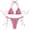 C-Hot Pink64, variant on Bikini Sets For Women 2 Piece Boho Bathing Suit Halter Triangle Tie Side Swimwear With Thong Bottoms Stylish Beachwear