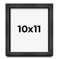 10x11 Frame Black Charcoal Grey Wood Textured Picture Frame | 0.75 Inch Moulding Width | Gunmetal