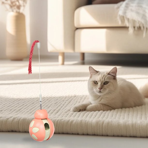 Bola de juguete de gato interactiva Bola de fuga de gato creative gato teaser varita de juguete ansiedad alivio de escarabajos gato bola de juguete suministros para mascotas