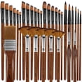 thumbnail image 1 of Juego de pinceles Bougimal, 32 piezas, cerdas de nailon, 1 of 7