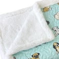 thumbnail image 2 of Puppies Quilted Sherpa Throw 50x60, 2 of 3