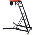 thumbnail image 5 of Olurrisa 330 lb Capacity Adjustable Automotive Creeper - 42"-66" Height Range with Locking Casters & Tool Pouch - Black, 5 of 9