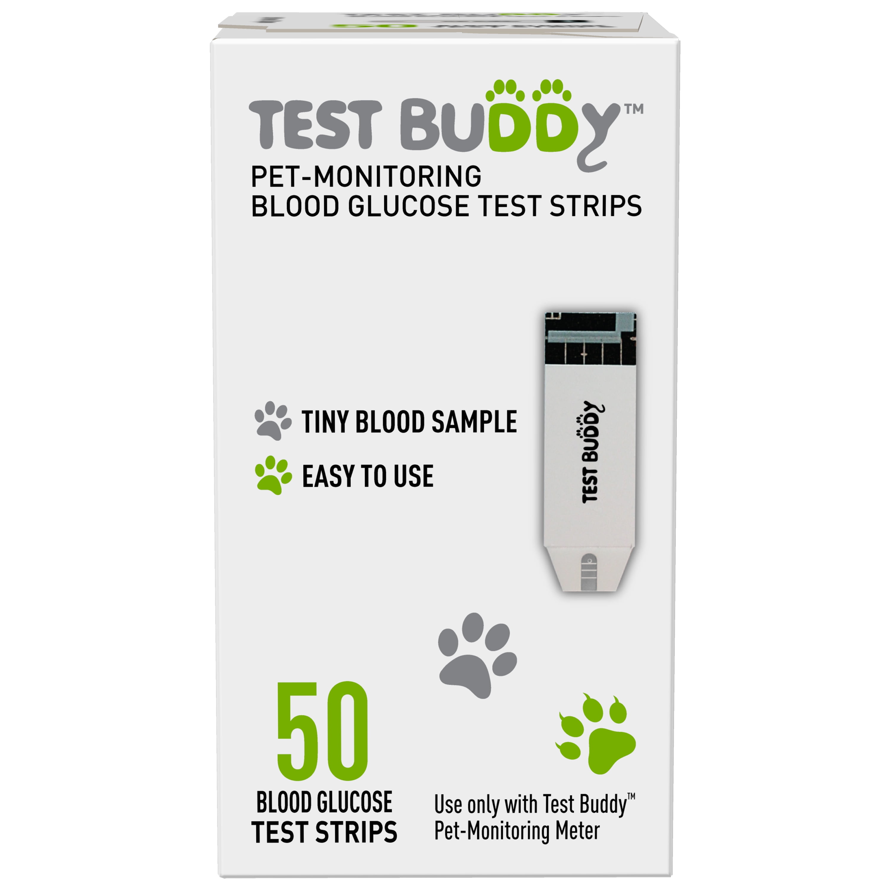 Test Buddy™ PetMonitoring Blood Glucose Test Strips, 50 ct