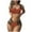 Brown, variant on Hipattires Black Swimsuits Women with Molded Cups Two Piece Solid Bikini Sets Under $10 Athletic Swimwear Summer Bathing Suits