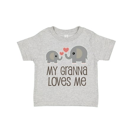 

Inktastic My Granna Loves Me Outfit Gift Toddler Boy or Toddler Girl T-Shirt
