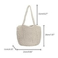 thumbnail image 3 of Women Summer Hollow Shoulder Bag Knitted Shopping Bags Reusable Casual Outdoor Party Tote Female Bag Handbags, 3 of 20
