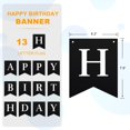 thumbnail image 2 of Banderín de cumpleaños Hirbisnis negro con felicitación de cumpleaños, 13 unidades, 2 of 8