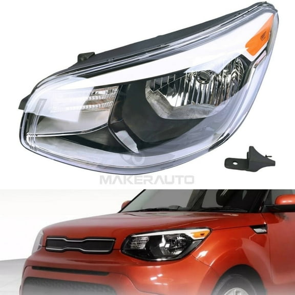 Left Driver Side Halogen Headlight Without Bulb Fits For Kia Soul 2014-2019 92101-B2270 92101B2270 92101 B2270 KI2502167