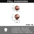 thumbnail image 2 of Goo-Ki 12 Pack Sleek Round Antique Copper Cabinet Knobs, Retro and Minimalist Drawer Knobs for Dresser,Wardrobe & Cupboard - 1 Inch Diameter, 2 of 4