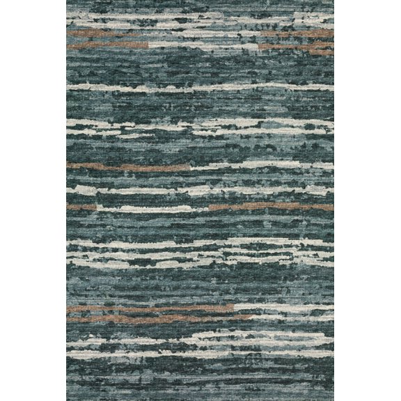 Dalyn Brisbane Area Rug BR4 Br4 Midnight Midnight Bars Lines 3' x 5' Rectangle