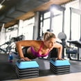 thumbnail image 3 of Costway 16''Aerobic Step System 4 Risers Fitness Exercise Stepper Platform Cardio Workout, 3 of 9