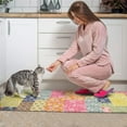 thumbnail image 3 of Pioneer Flower Floral Print Pattern Kitchen Rugs Sets Of 2,Anti Fatigue Kitchen Mat Rugs Non Slip Washable,Decorative Kitchen Floor Mats for Kitchen,Sink,Laundry,17"x30"+17"x47", 3 of 7
