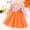 X18-Orange, variant on Toddler Girls Sleeveless Floral Tulle Holiday Party Wear Tiered Dress Dance Party Princess Dresses Clothes Blue,5-6 Years
