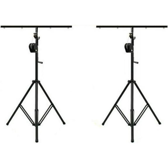 Crank Up Light Stands (2 Pack) Stage Lighting Truss System by MR DJ Portable