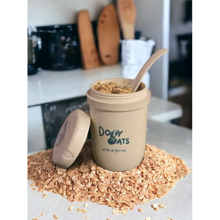 Dozy Oats Overnight Oats Container, Microwave-Safe, Dishwasher