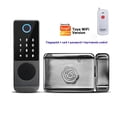 thumbnail image 2 of Door Lock, Tuya Finrprint Lock Outdoor Waterproof TTLock App Rfid Card Digital Password Keyless Electronic Smart Door Lock ,Easy to Install, 2 of 8