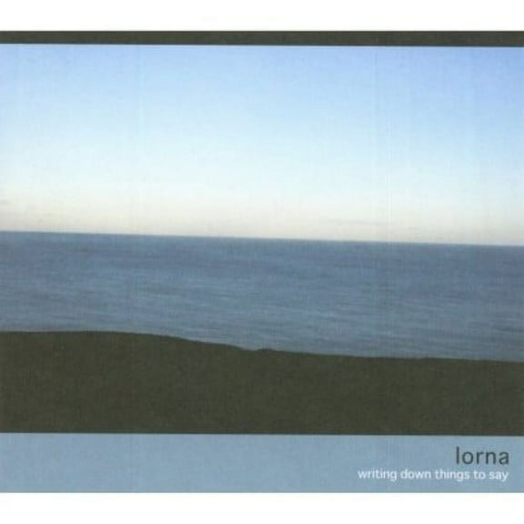 Lorna - Writing Down Things to Say - Alternative - CD