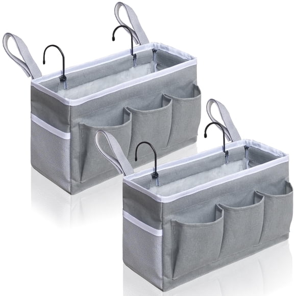 Organizador Caddy de Cabecera Kanrichu 2 piezas Gris