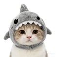 thumbnail image 3 of Pet Shark Hat for Dogs and Cats, Adjustable Soft Shark Costume Hat for Halloween Party, Dress Up & Photo Props for Small Pets, 3 of 4