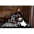 thumbnail image 2 of Microfiber Flannel Throw Blanket Just A Girl Who Loves Pandas Super Soft Cozy Lightweight Summer Quilt Perfect for Bed Sofa-60"x50" Medium for Teen, 2 of 6
