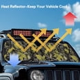 thumbnail image 5 of Uorisanigo Windshield Sun Shade, Front Window Sun Shade, Green Camo Hunting Sunvisor Heat Shield for Jeep, Windshield Cover,Sunshade for Jeep Wrangler TJ JK JL &Gladiator JT 2/4 Door, 1Pc, 5 of 7