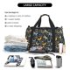 thumbnail image 5 of Balery Flowers Butterfly Bolsa de Gimnasio para Mujeres, Bolsa de Viaje con Bolsillo Húmedo, Bolsa de Fin de Semana para Mujeres, Bolsa de Viaje Resistente al Agua, 5 of 7
