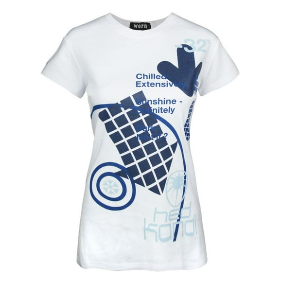 Worn Womens Hed Kandi White T-Shirt