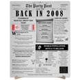 thumbnail image 1 of The Party Post 16th Birthday Party Decorations Poster Born in 2008, 1 of 5