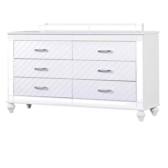 Glory Furniture Livorno G02790-D Dresser White and Mirror