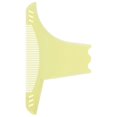 thumbnail image 1 of Men's Transparent Beard Shaping Tool Plastic Mustache Styling Shaper Beard Template GuideTransparent Yellow, 1 of 5